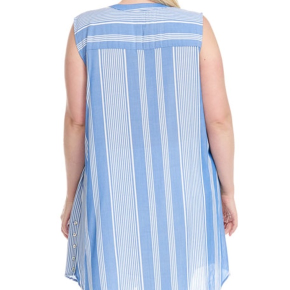 New Fever Striped Sleeveless Tunic - Picture 5 of 5